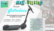 MAX WEEKEND - E-SCooTER Ninebot MAX G30D II Leihen / Mieten