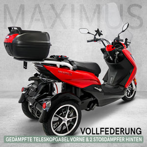 Maximus, 3-Rad E-Mobil MX3-25 - 25 km/h, 60V-32,5Ah Lithium Akku, 1500 Watt