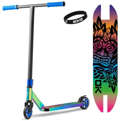SOKE PRO STREET - Rainbow Stunt Scooter Roller mit ABEC 9 Kugellager – BE- SCooTER® 